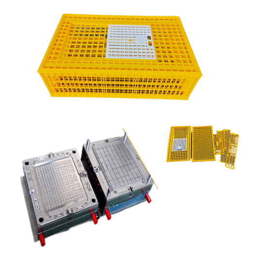 قالب تزریق قفس حمل و نقل مرغ پلاستیکی
